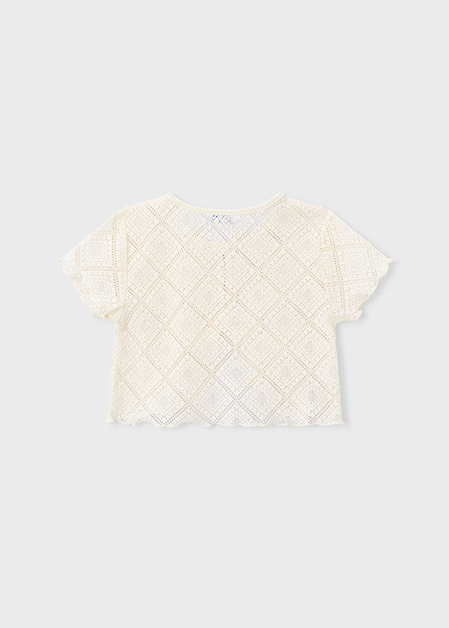 2 pc crochet t shirt set