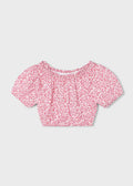 Printed dobby top