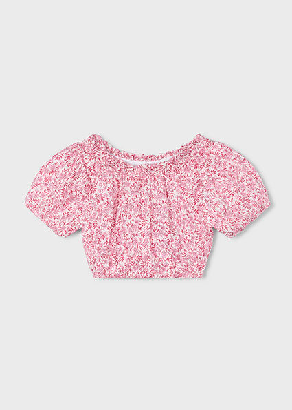 Printed dobby top