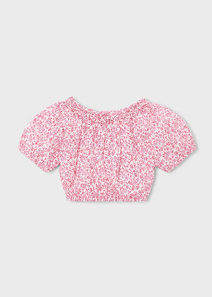 Printed dobby top