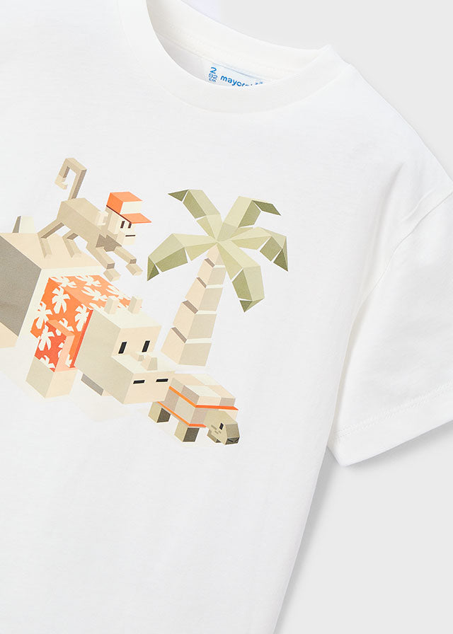 Knit set with 2 t-shirts