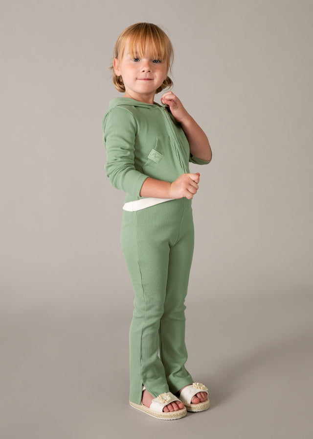 Ribbed flare tracksuit
