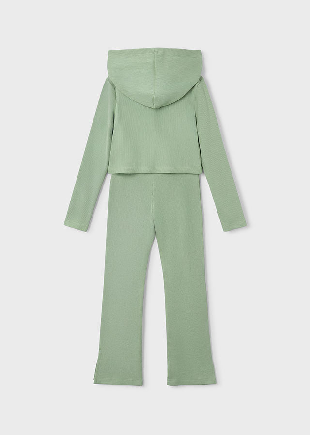 Ribbed flare tracksuit