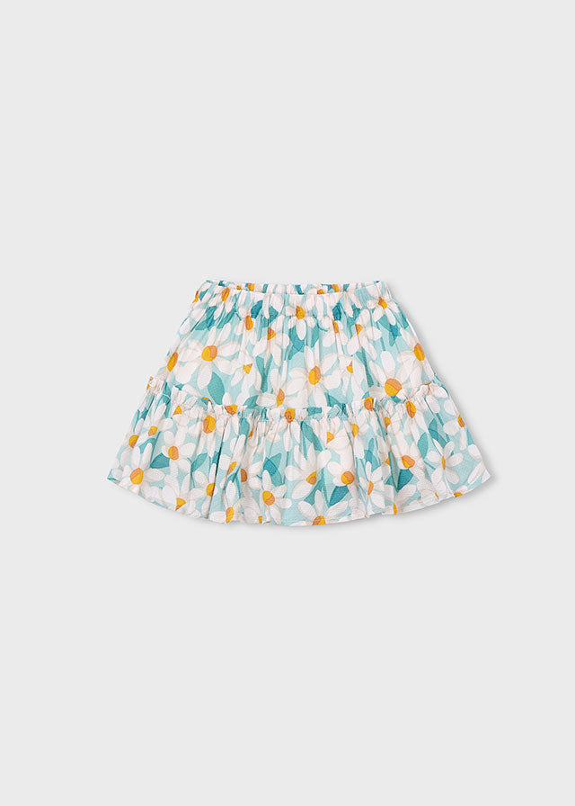 Printed dobby skirt