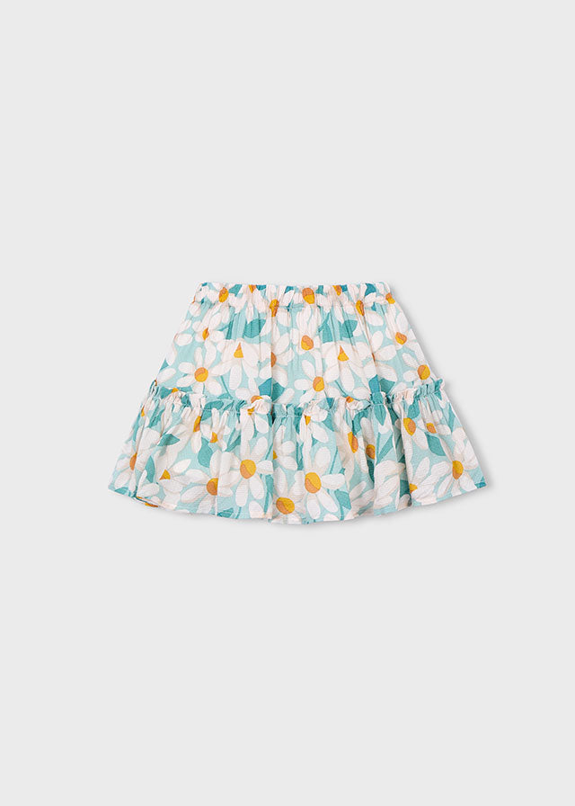 Printed dobby skirt