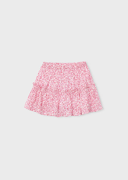 Printed dobby skirt