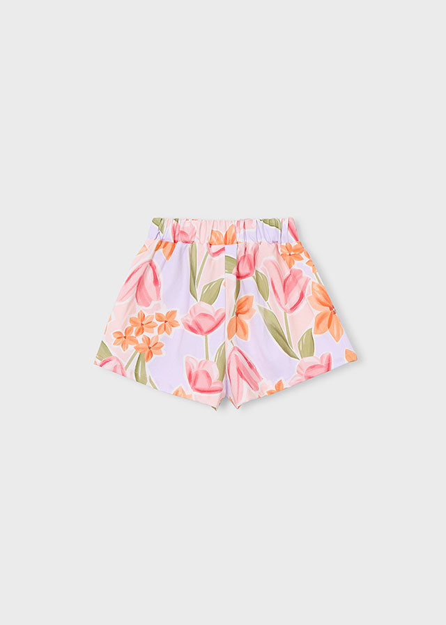 patterned pant skirt