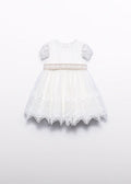 Guipure embroidered dress