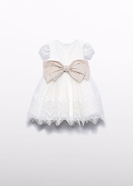 Guipure embroidered dress