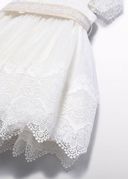 Guipure embroidered dress