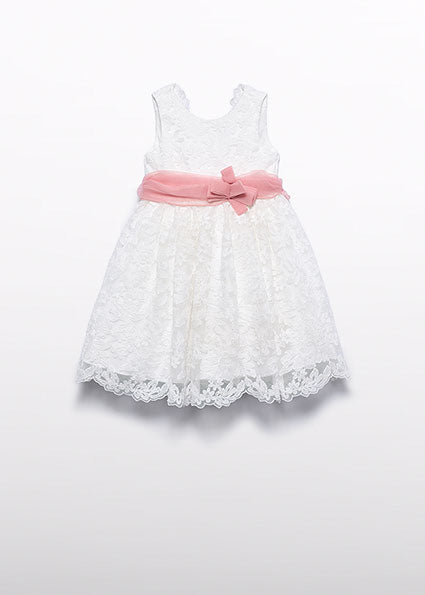 Embroidered tulle dress