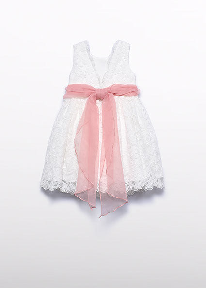 Embroidered tulle dress