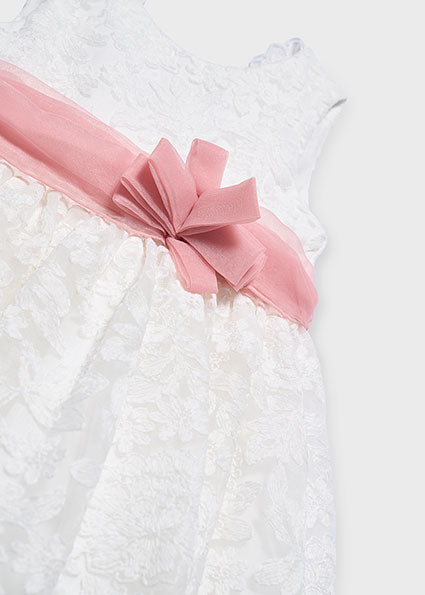 Embroidered tulle dress