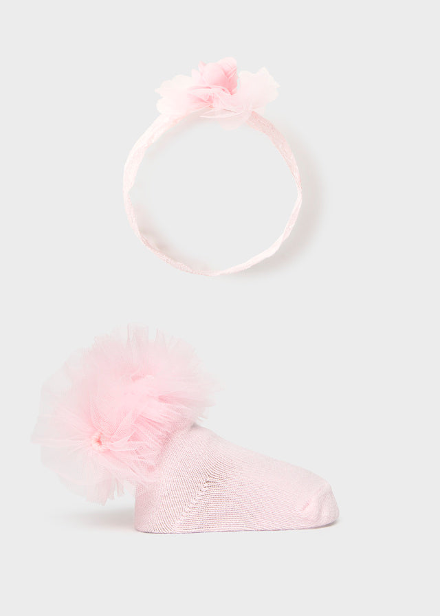 Headpiece and sock set