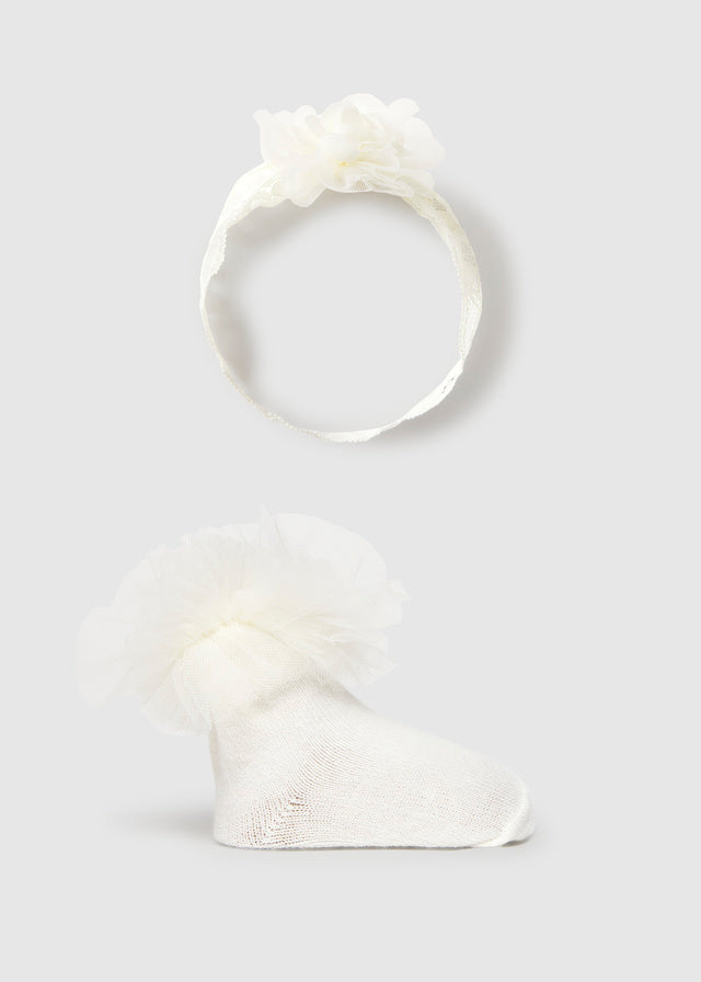 Headpiece and sock set
