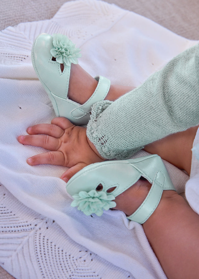 Floral mary janes
