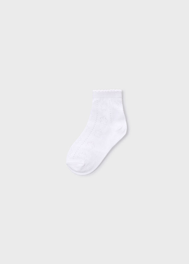 Knit detail socks