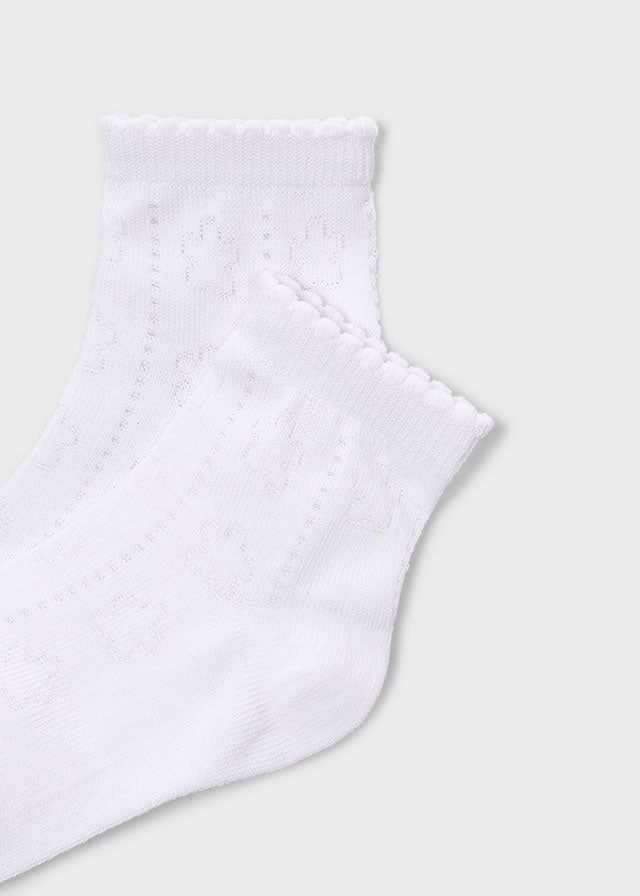 Knit detail socks