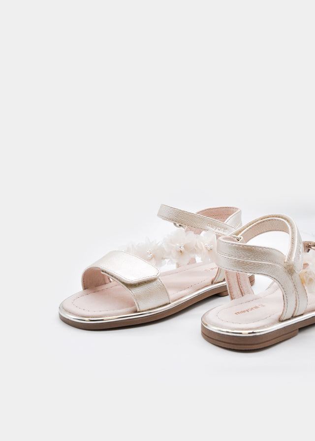 Flower detail sandals