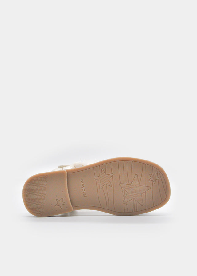 Flower detail sandals