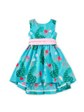 Sleeveless Hi-Lo Sash Dress