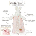 Blossom Bunny Bye Bye Blanket pink