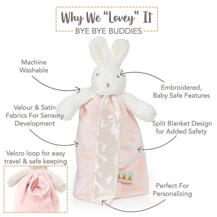 Blossom Bunny Bye Bye Blanket pink