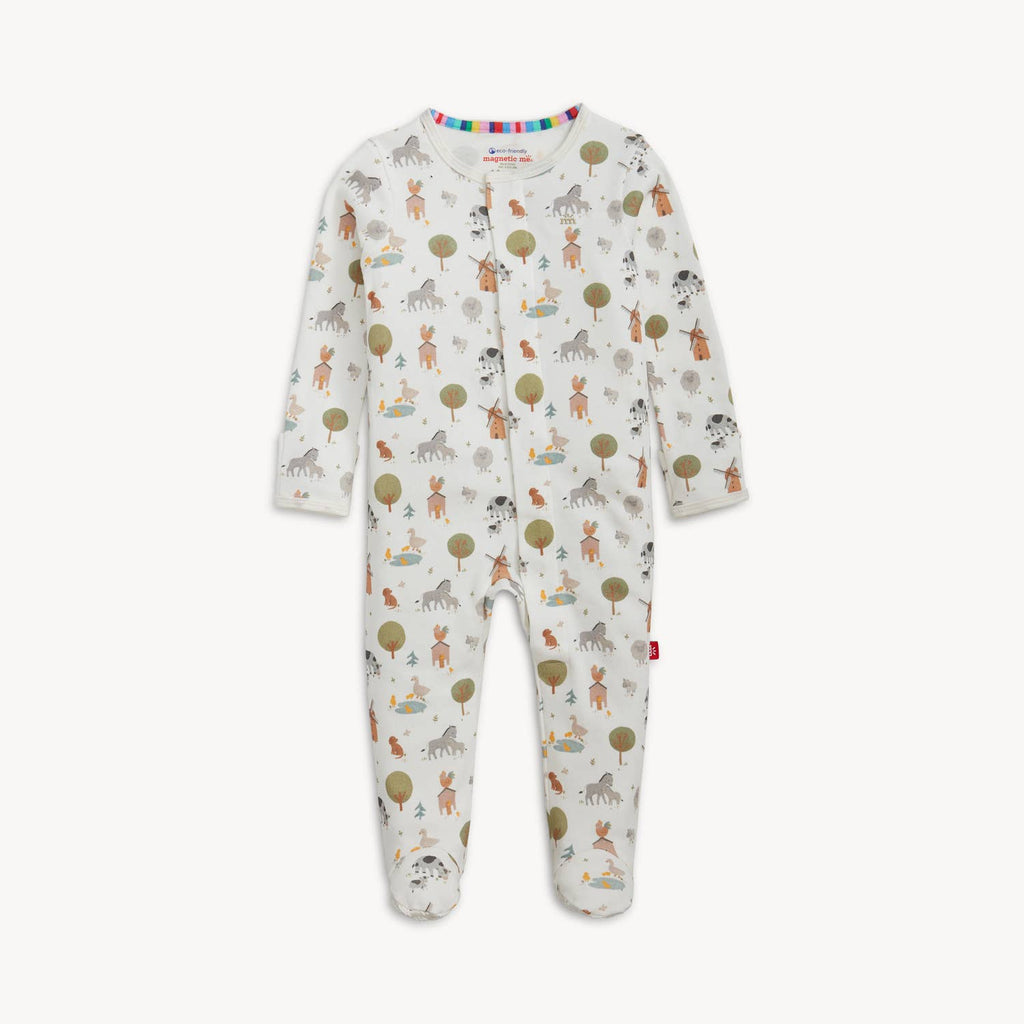 FUNNY FARM ORGANIC COTTON FOOTIE