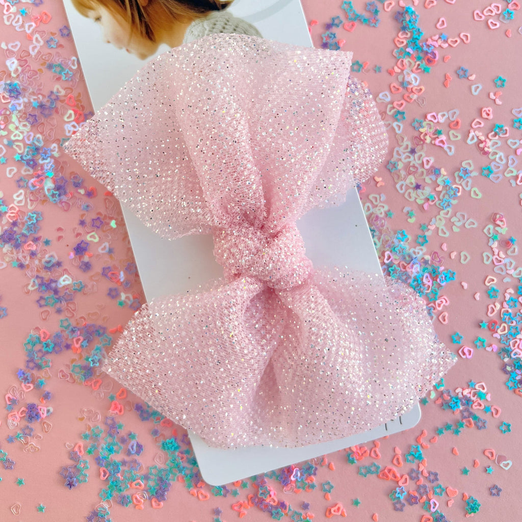 Tulle Fab clip pink Tinsel