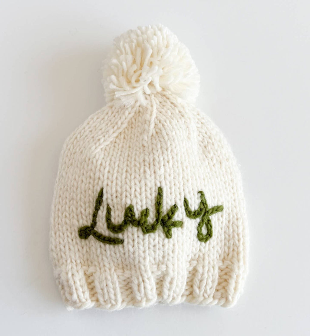 Lucky Hat Baby Kid Beanie Knit Clover Green Clothing