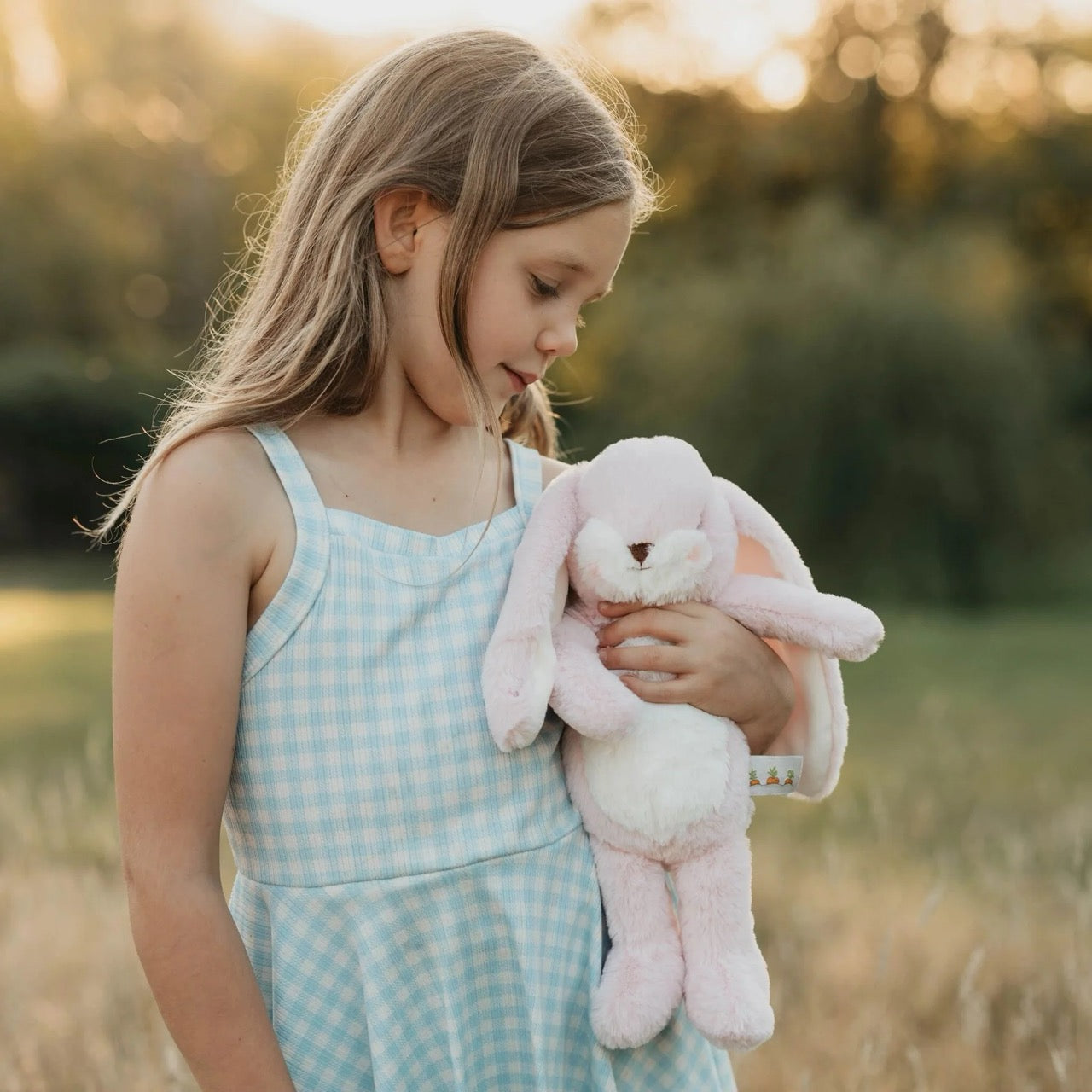 Little nibble floppy bunny pink