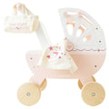 Retro Wooden Doll Stroller