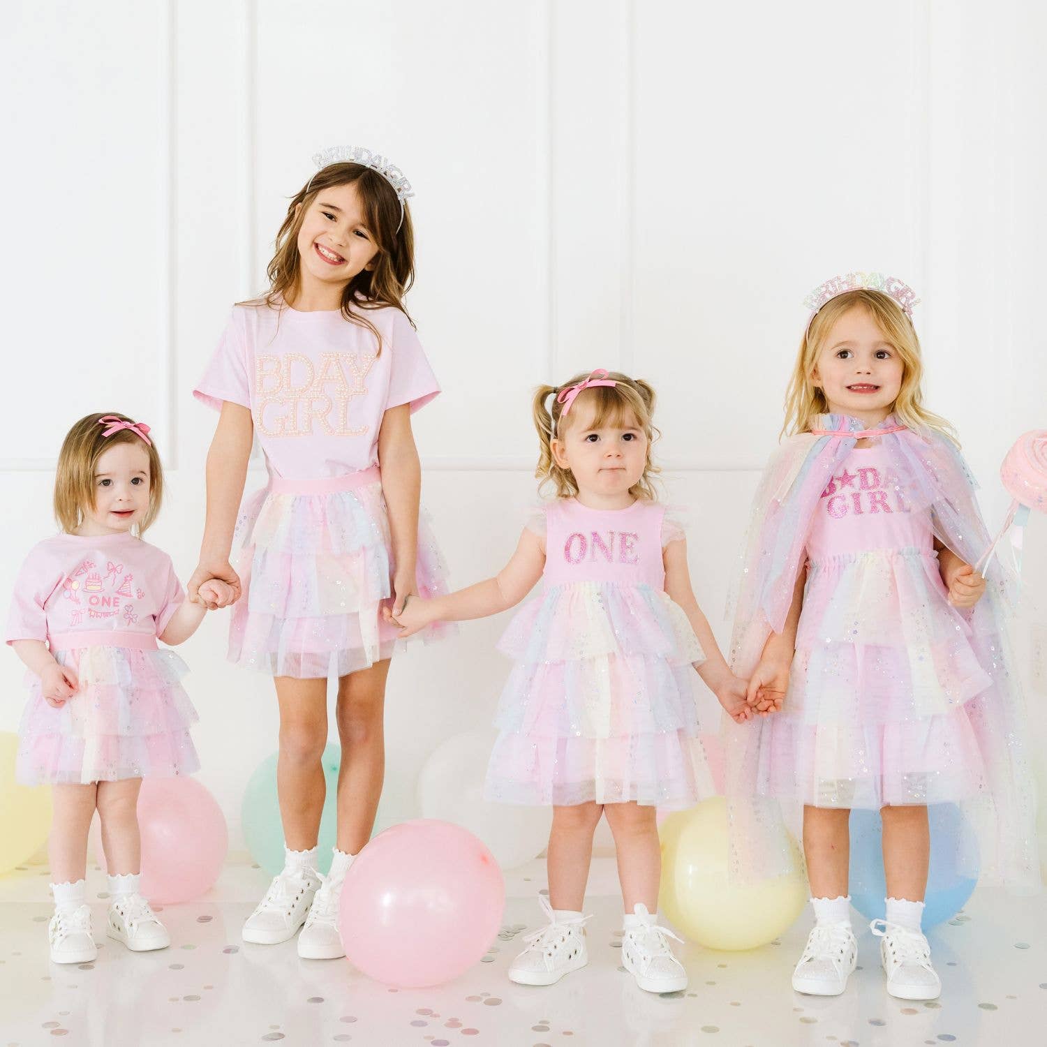 Birthday Girl Fairy Dust Short Sleeve Tutu Dress - Kids