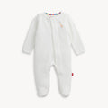 EMROIDERY GIRAFFE CREAM VELOUR FOOTIE
