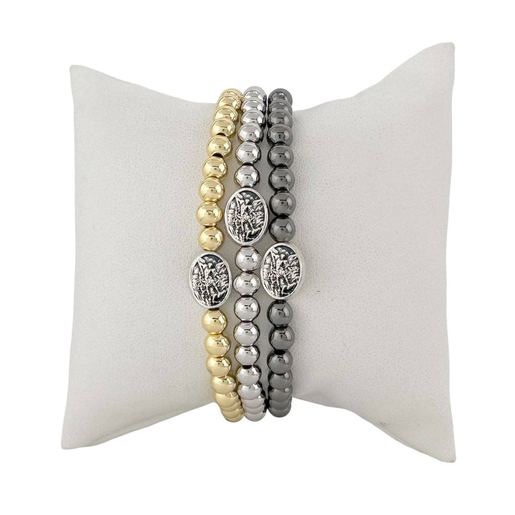 Subliminal Saint Michael The Archangel Stretch Bracelet