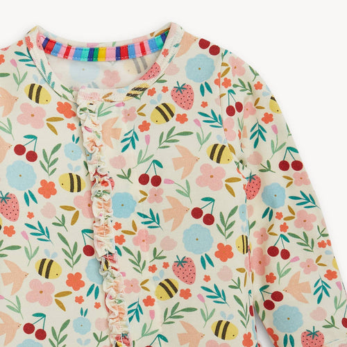 HONEY BLOSSOM MODAL MAGNETIC FOOTIE W RUFFLE