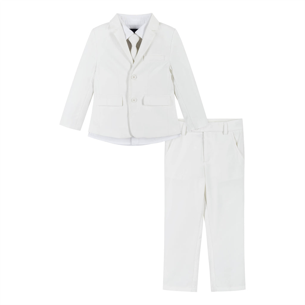 Boys Toddler Suit - White-Special Occasion/Communion/Wedding