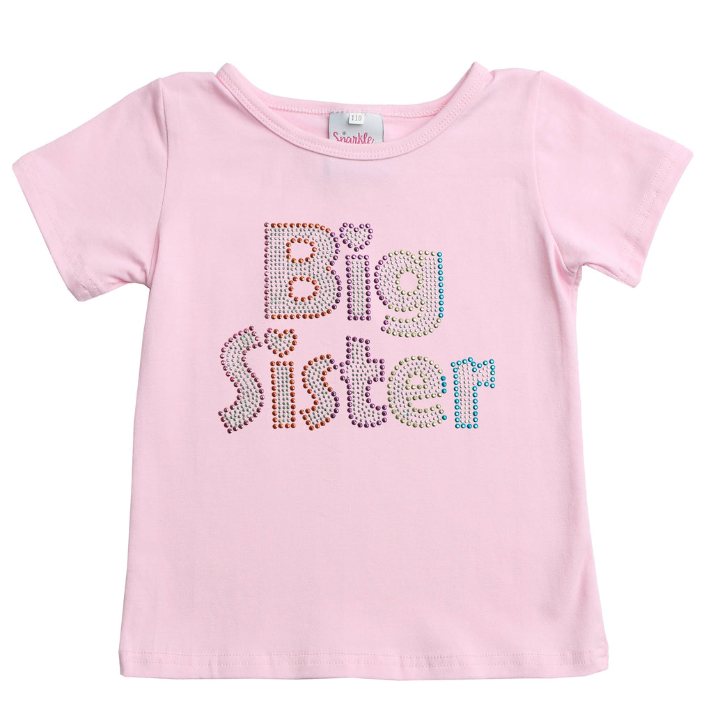 Beaded Big SisterFlat Sleeve Tee