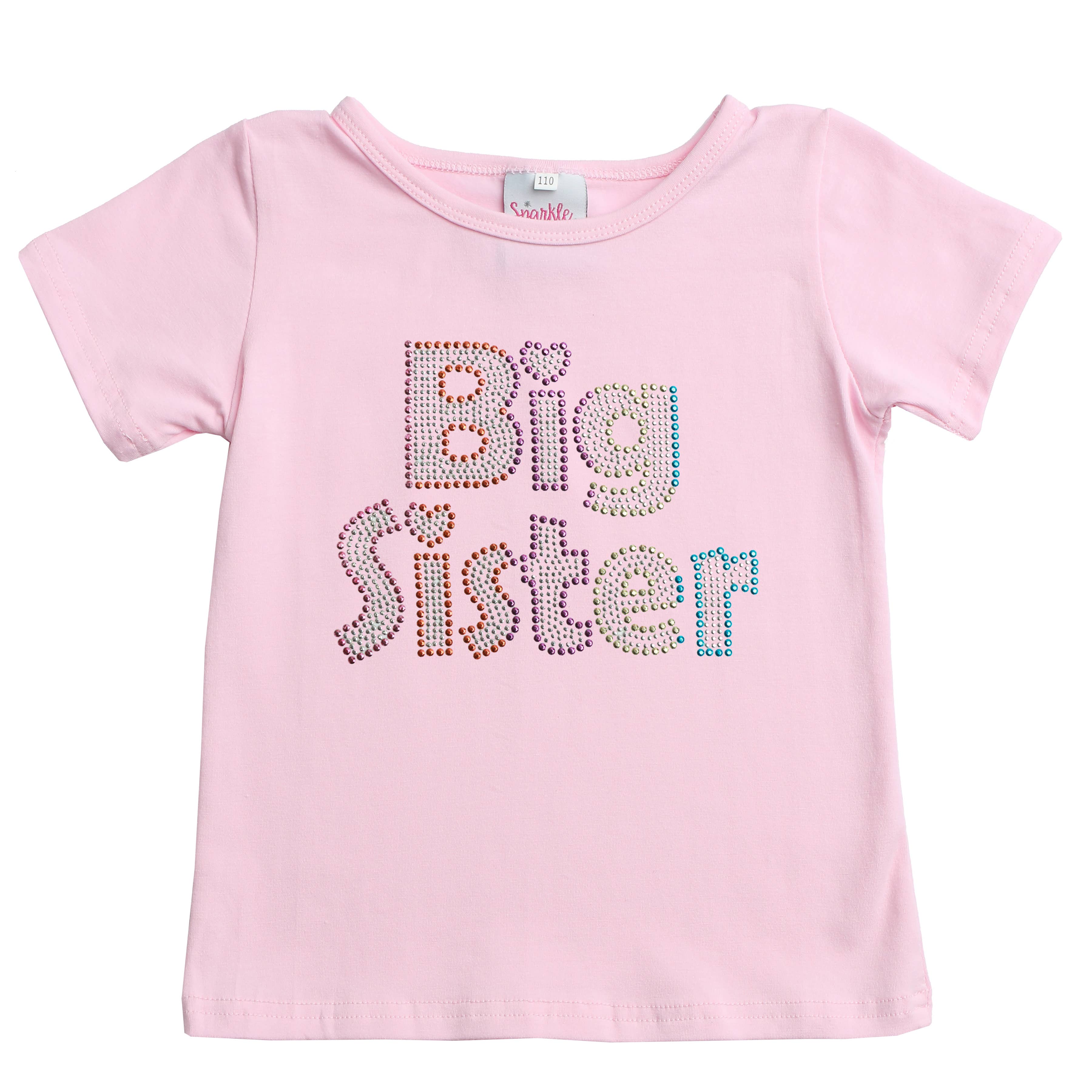 Beaded Big SisterFlat Sleeve Tee