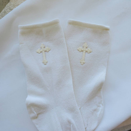 Knee high socks with cross
