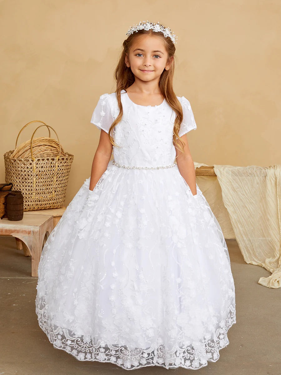 5845S tip top white dress
