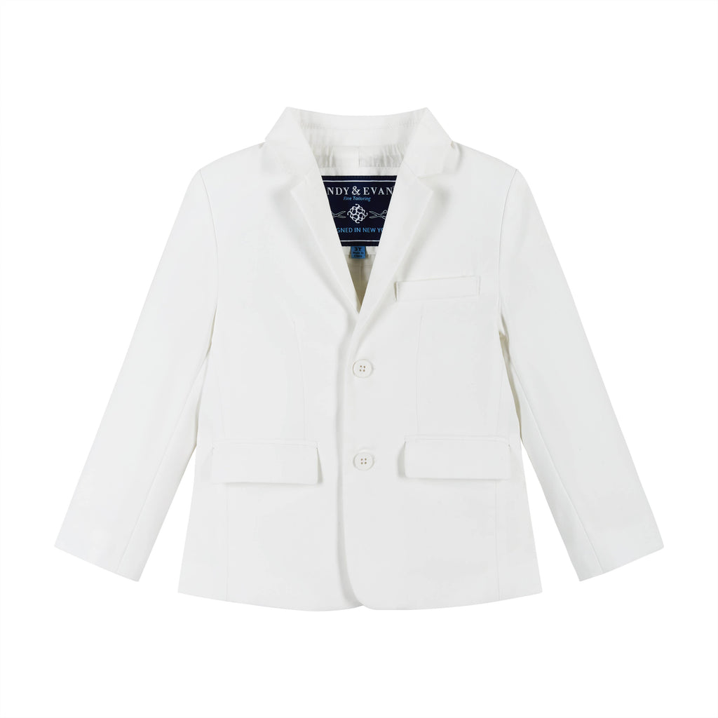 Boys Toddler Suit - White-Special Occasion/Communion/Wedding