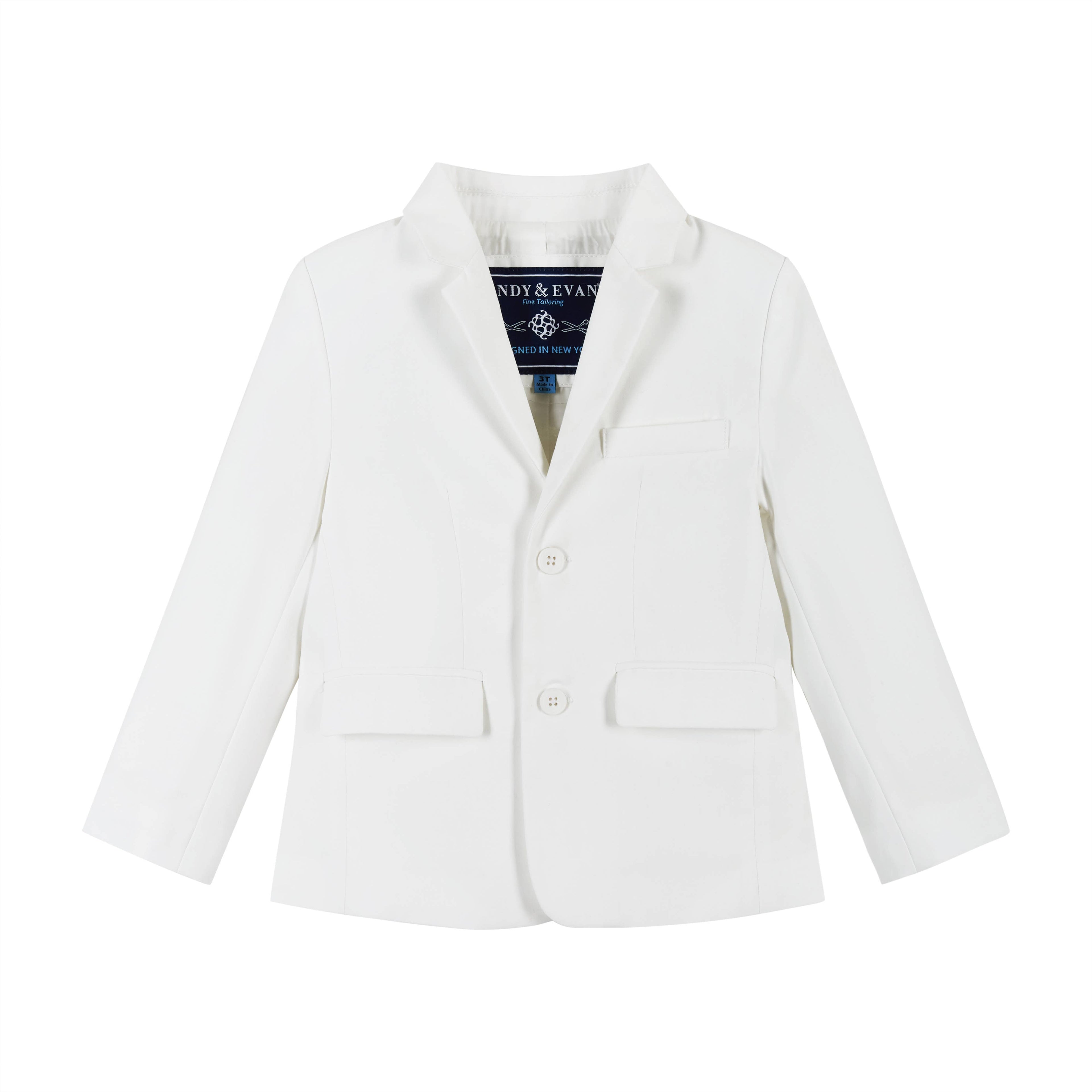Boys Toddler Suit - White-Special Occasion/Communion/Wedding