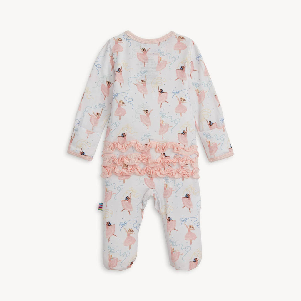 PRETTY PLIES MODAL FOOTIE W/ RUFF