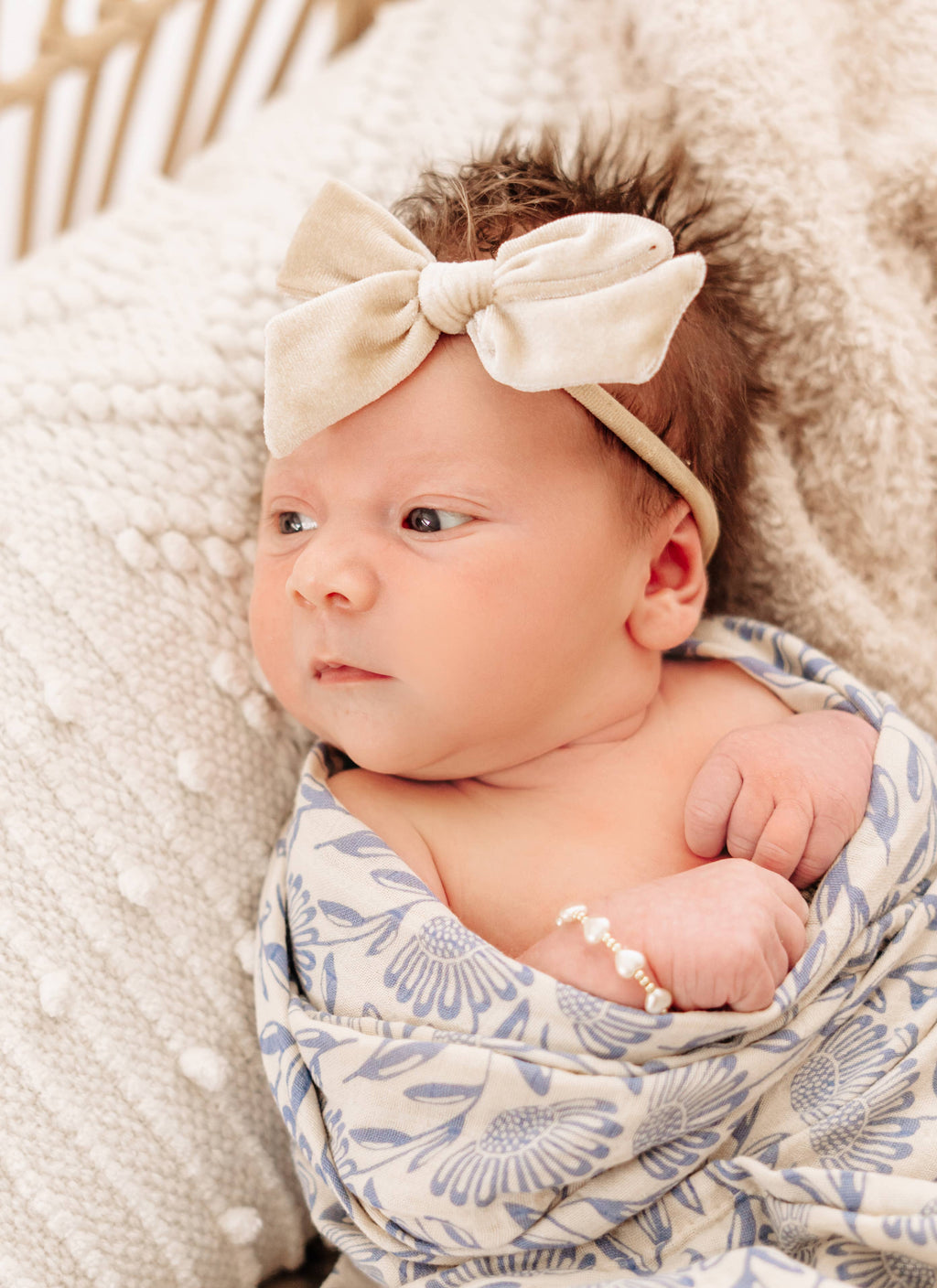 Girls 14K Gold-Plated Heart Pearl Baby Beaded Bracelet