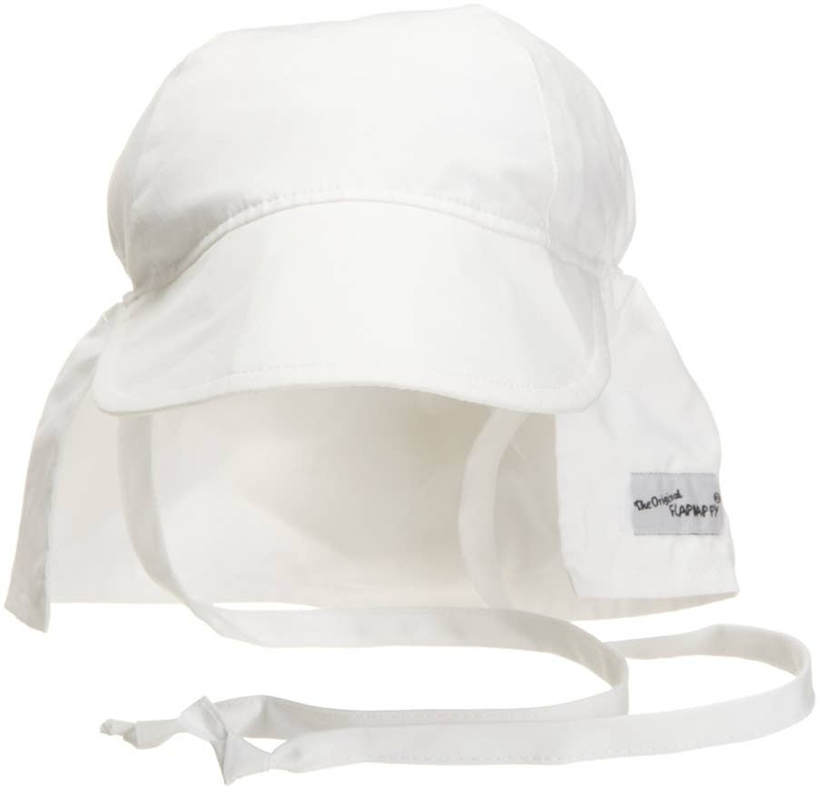 Kids UPF 50+ Girls and Boys Original Flap Hat with Ties