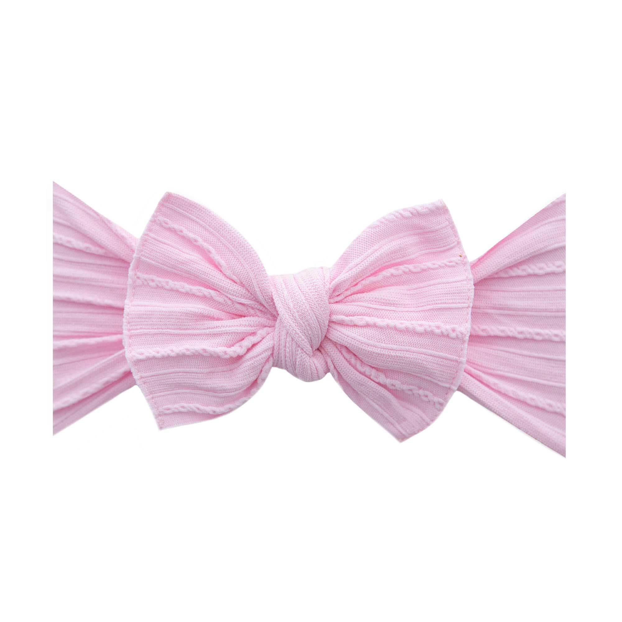 Baby Bling® Cable Knit Knot soft nylon headband