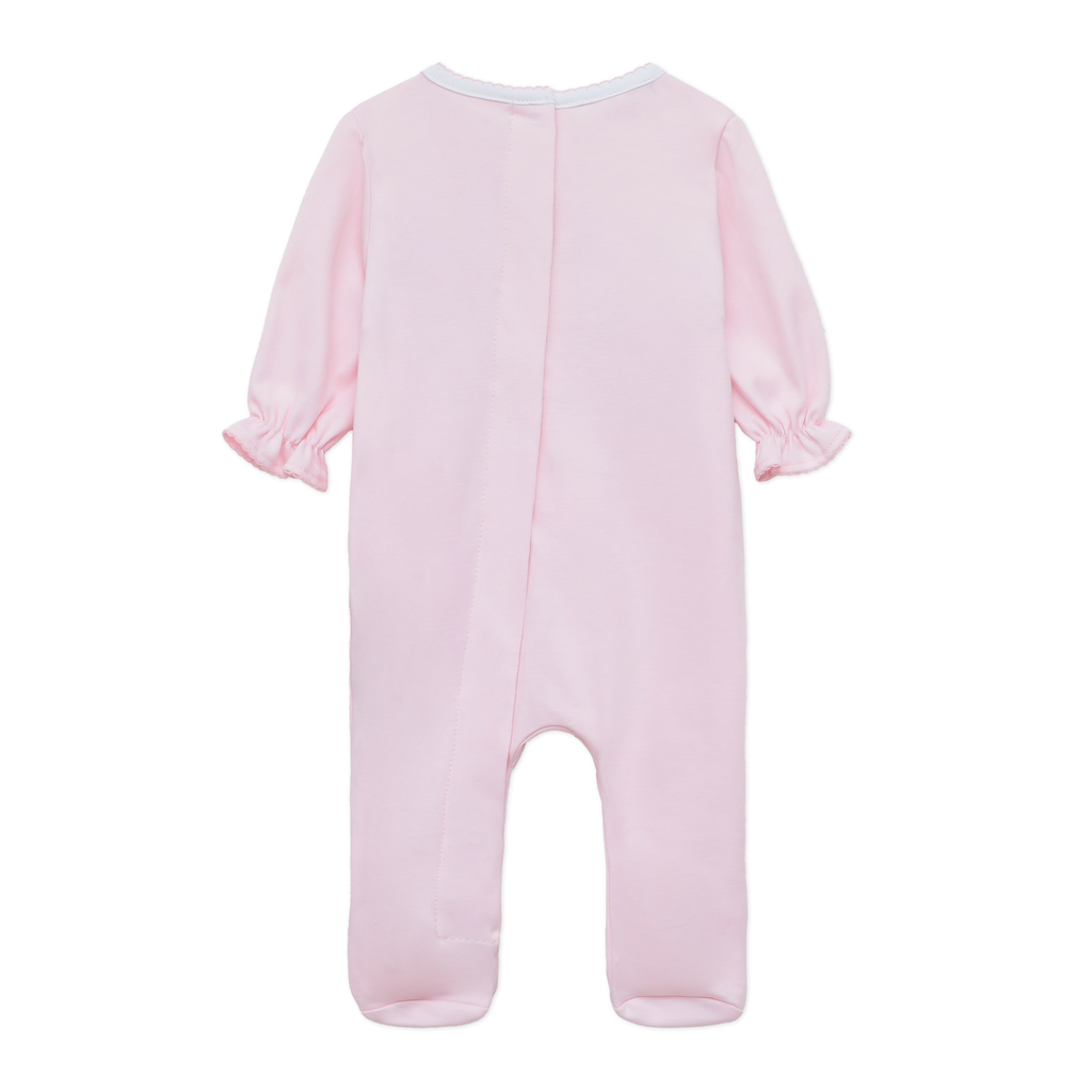 Little Ducklings Classics Smocked Footie - Pink