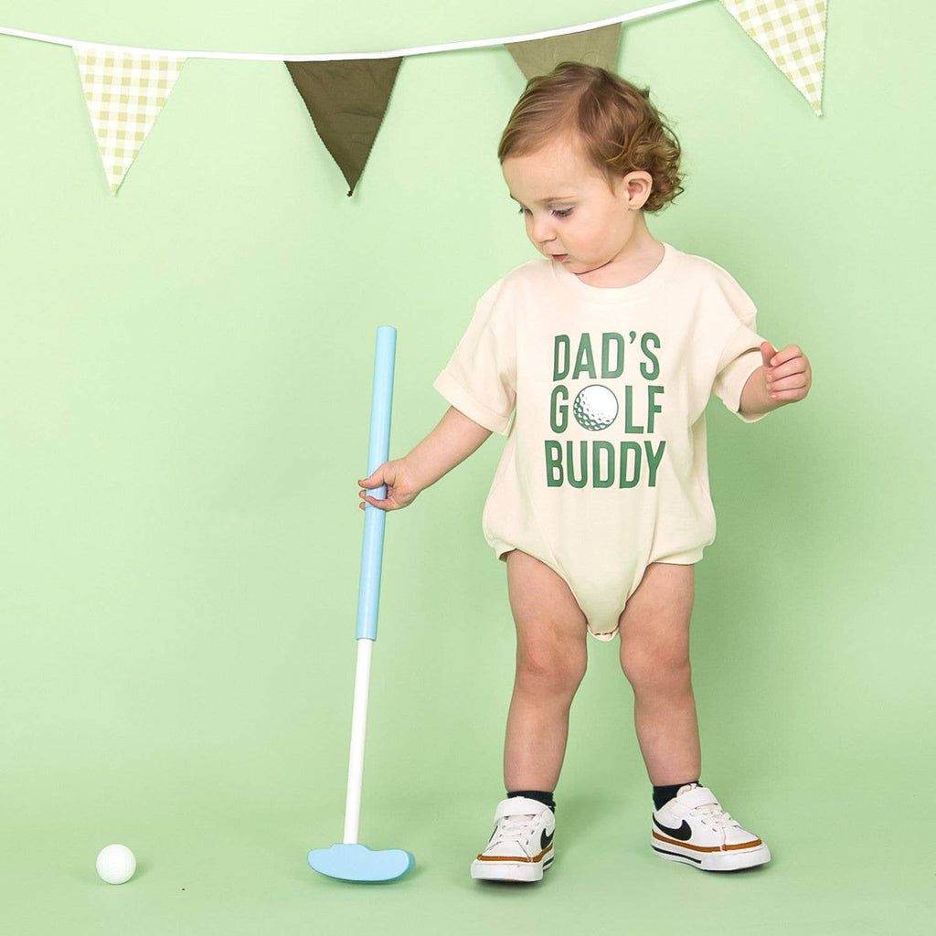 Dad's Golf Buddy Short Sleeve Romper - Baby Clothes