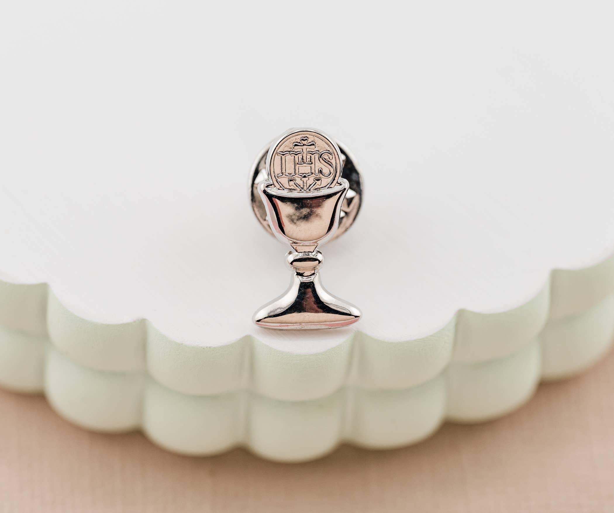 Boys First Communion Gift Chalice Tie Pin - Silver